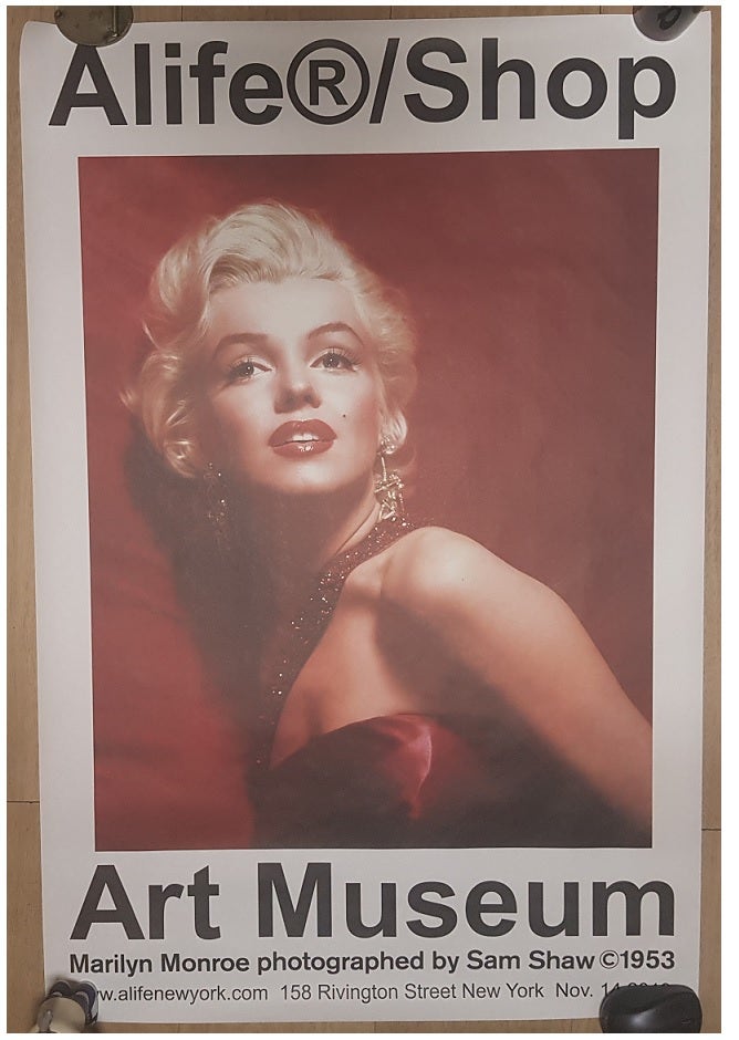 ALIFE ART SHOP MUSEUM marilyn monroe by sam shaw poster (마릴린먼로 포스터)