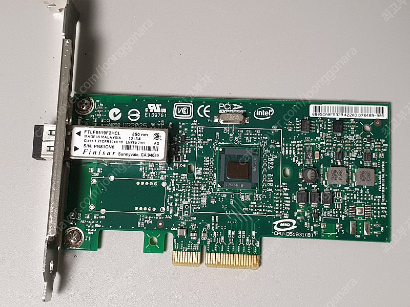 Intel 인텔 IBM용 42C1752 PCI-E PRO/1000 Single Port Fiber Ethernet 랜카드 팝니다~