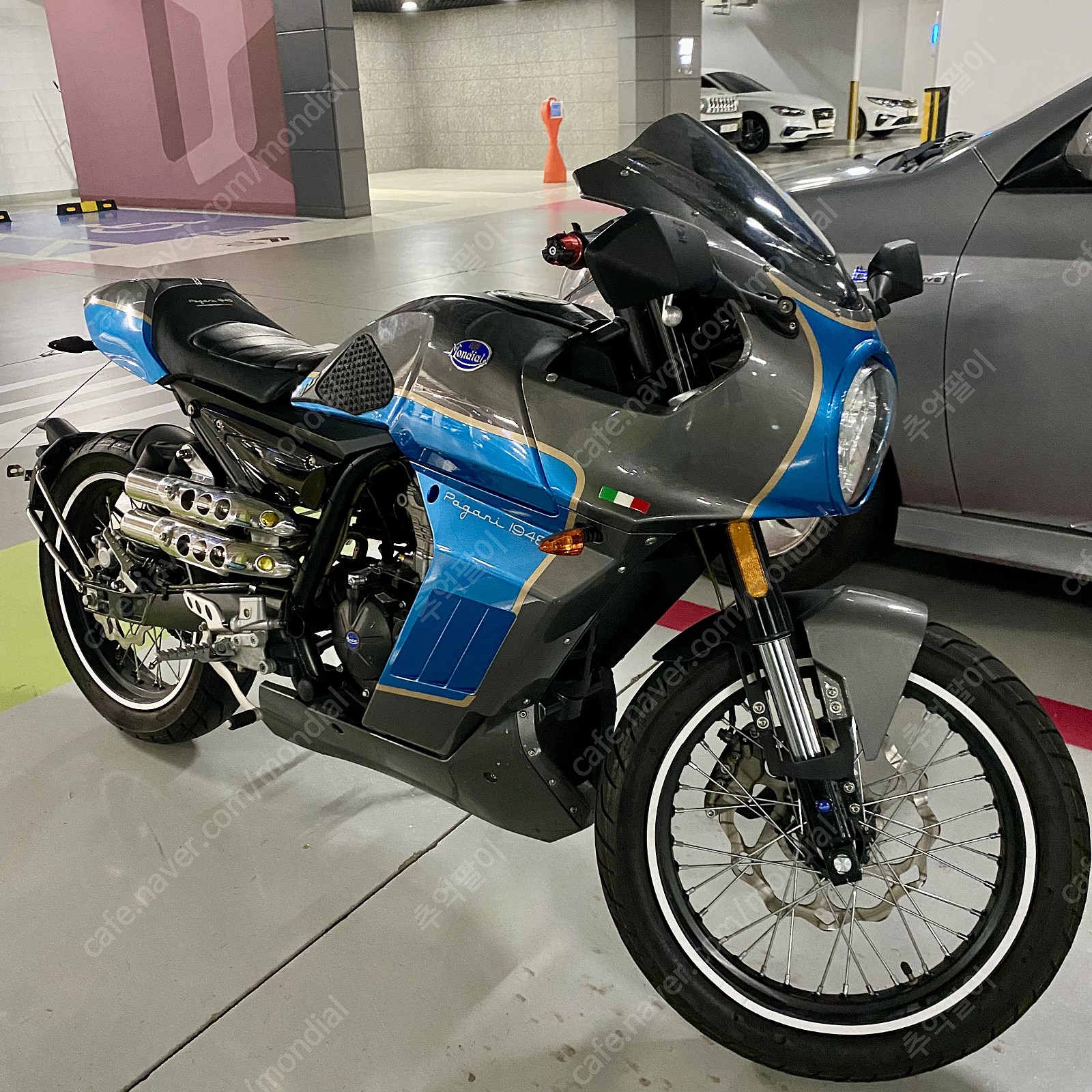 몬디알 파가니 125cc, 2019년식 6500km 팝니다. (클래식 바이크)
