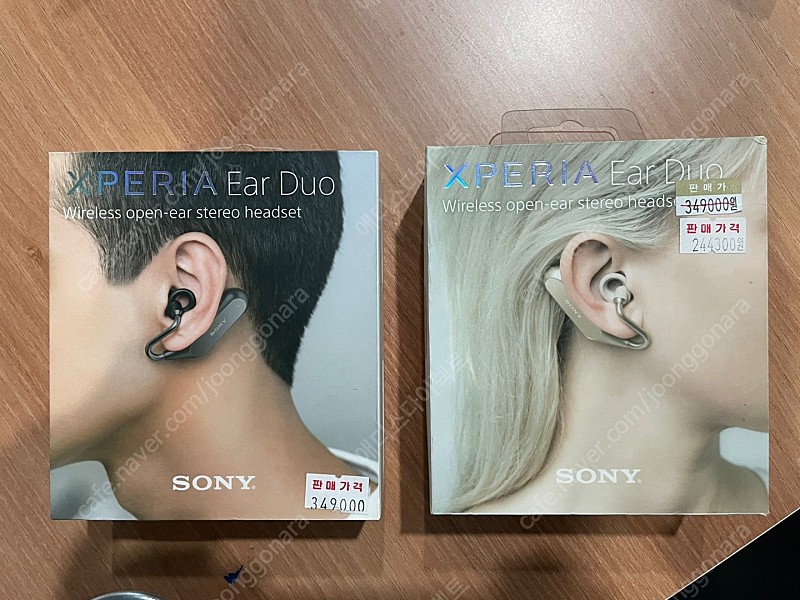 미개봉 소니 블루투스 헤드셋 이어폰 엑스페리아 Ear Duo XEA20 골드 / 블랙