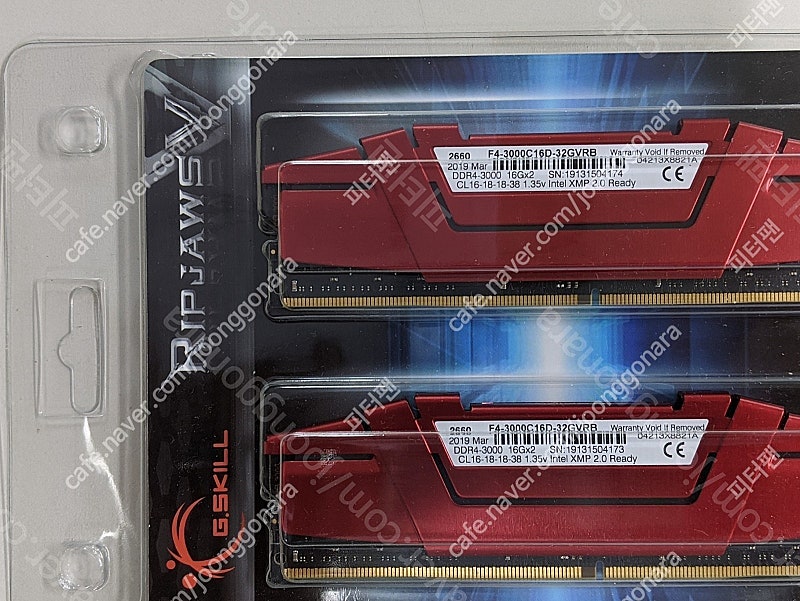 G.SKILL Ripjaws V Series DDR4 PC4-24000 3000MHz 32GB (16GB*2)