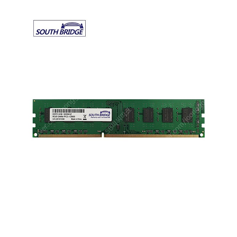 데스크탑 램 DDR3 8GB PC3-12800 삼성칩 사우스브릿지 새상품 32800원