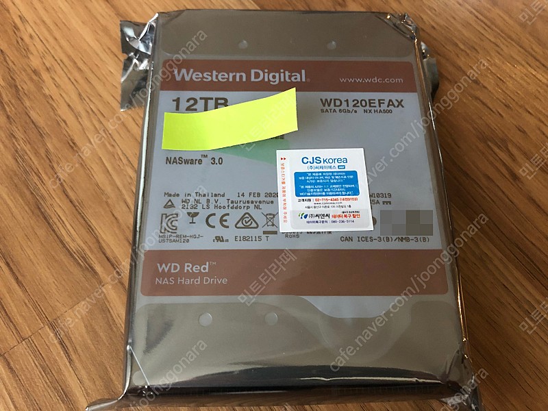 [미사용] WD Red NAS HDD 12TB 하드디스크