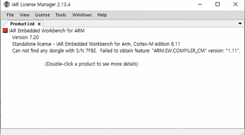 IAR Embedded Workbench (IAR 프로그램 동글 USB 라이센스)