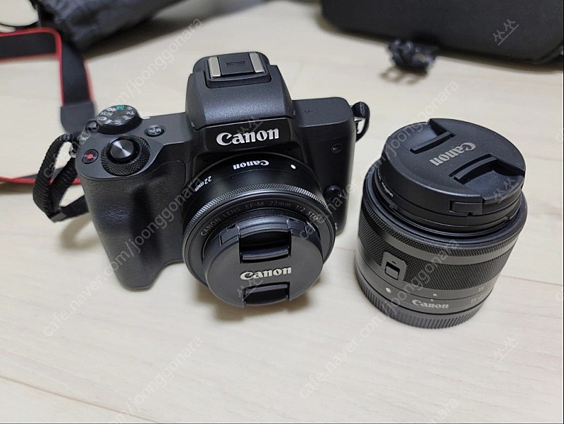 ﻿ canon 캐논 m50 미러리스 카메라 15~45mm, 22mm 번들