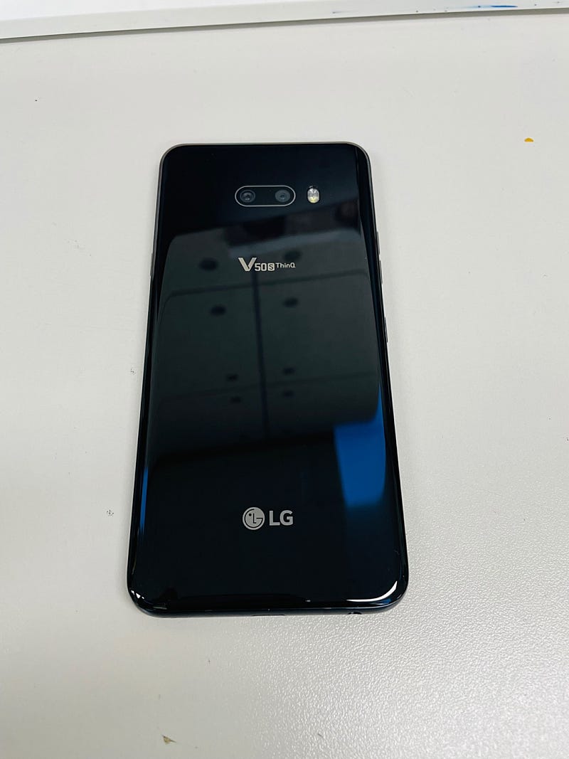 LGV50S 256G 블랙 20년 개통 16만원