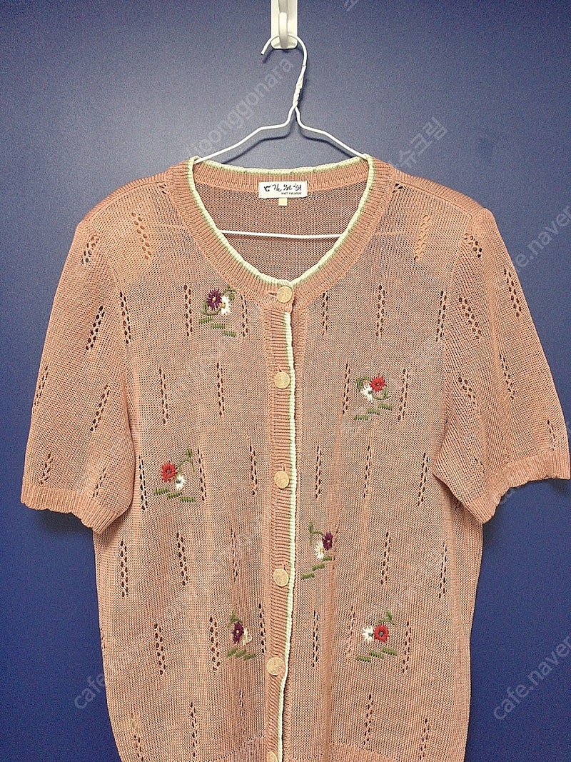 빈티지 자수 니트 가디건 김원희 컬렉션 디자이너 브랜드--4