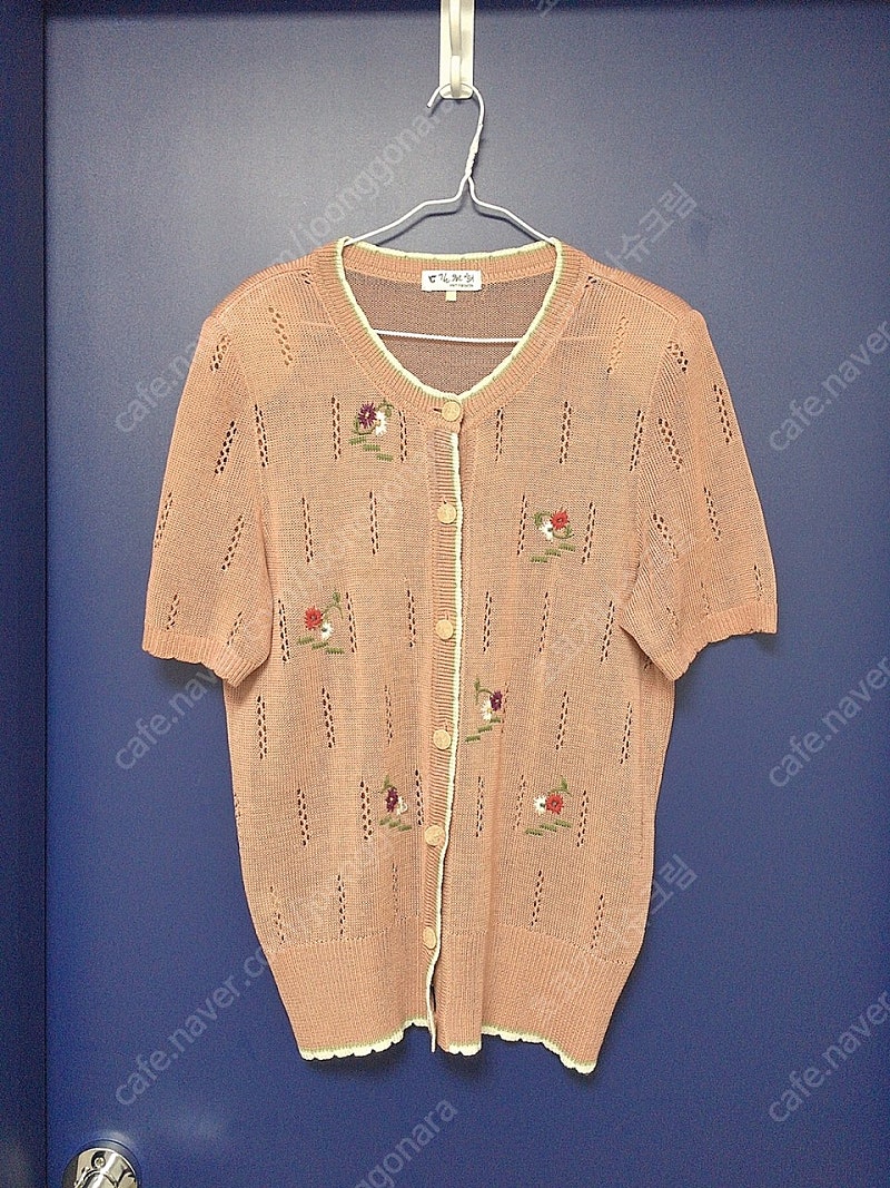 빈티지 자수 니트 가디건 김원희 컬렉션 디자이너 브랜드--6