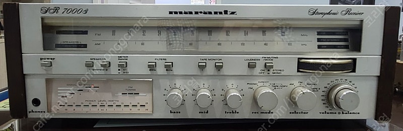 빈티지 마란츠 Marantz SR 7000g 리시버 앰프, Zenith진공관 튜너, RCA RLC62L빈티지라디오, 마란츠 TT330턴테이블, 젠하이저835s마이크