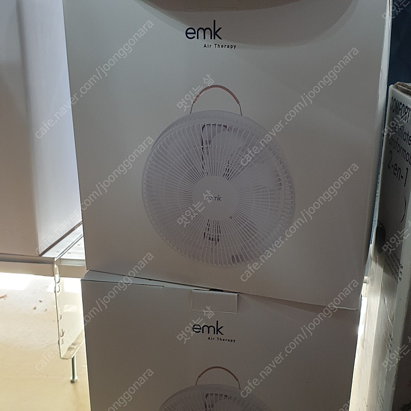 (새상품) EMK BLUD 접이식 선풍기 EF-F2110WH / 쿠비눅스 캠핑 무선 선풍기 2개세트