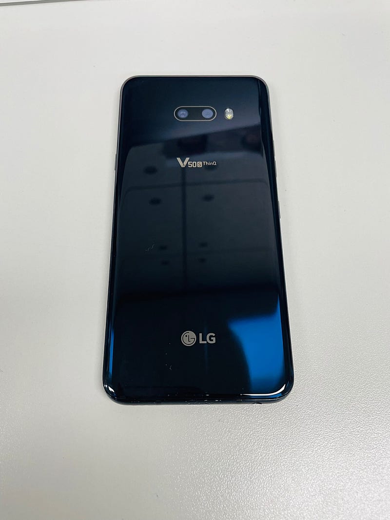 LGV50S 256G 블랙 20년 5월개통 13만원