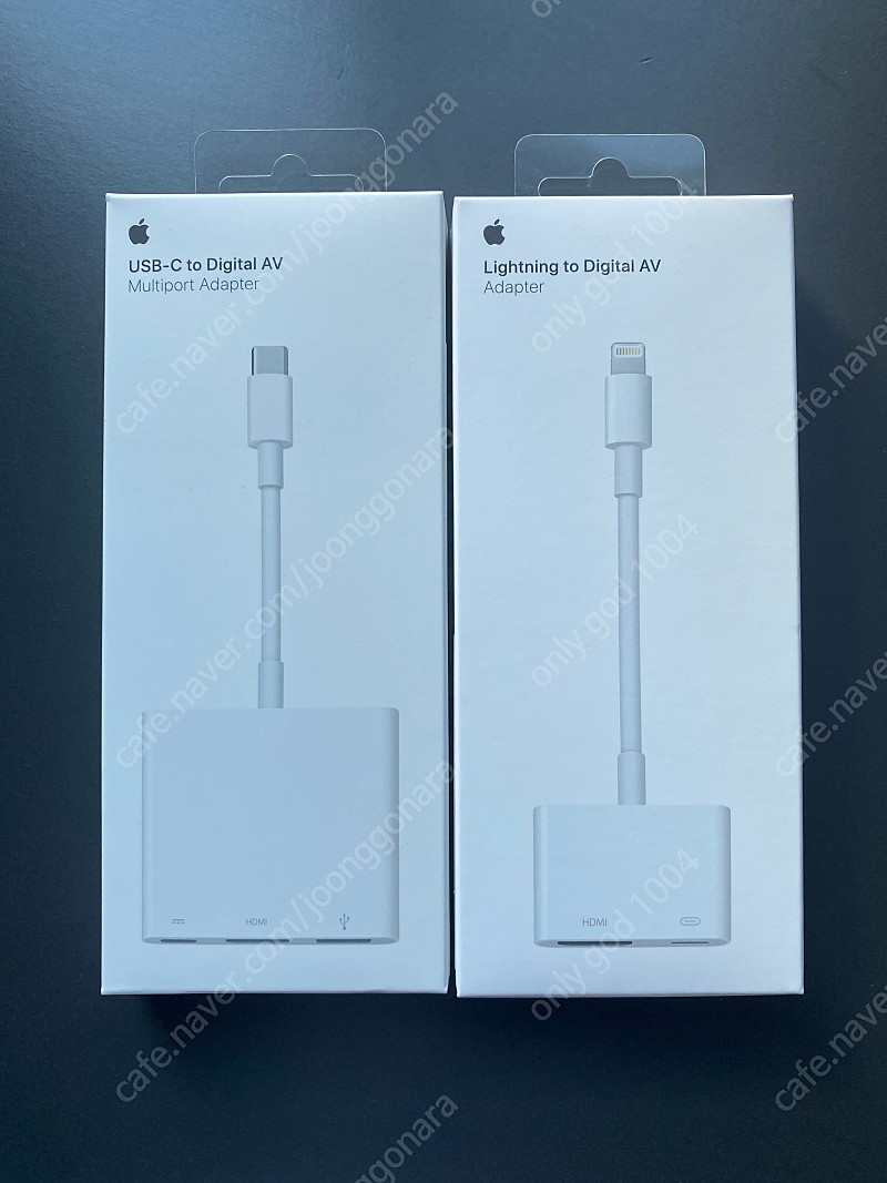 [애플 정품] USB-C 디지털 AV 멀티포트 어댑터 / 라이트링 디지털 AV 어댑터 팝니다.