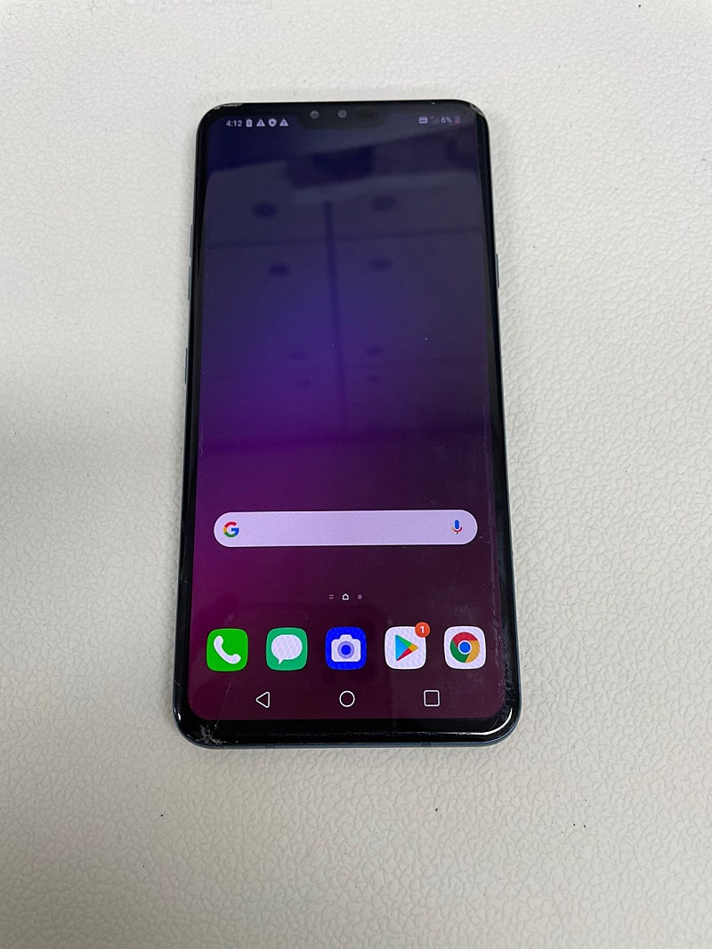 LG V40 128G 블루 초미세파손 6만원