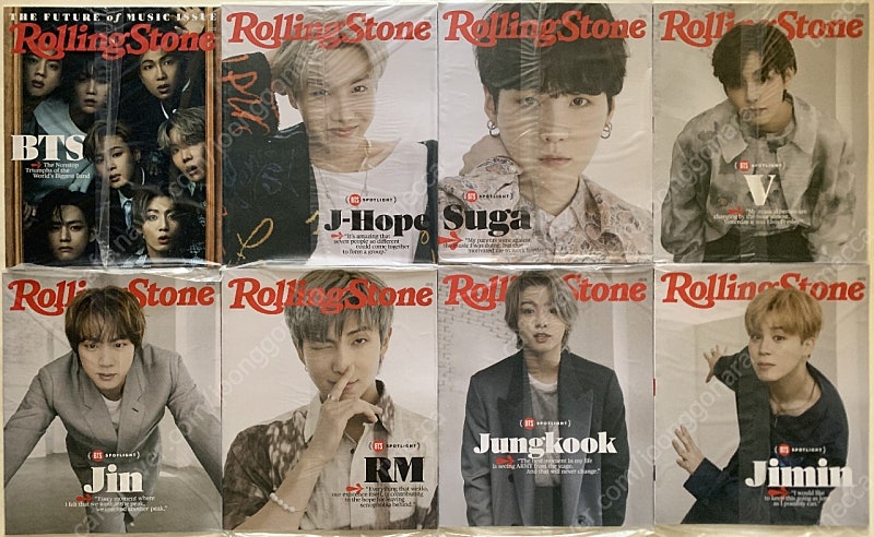 BTS Rollingstones Magazine USA Only Special Edition 8 Issues as 1 Set