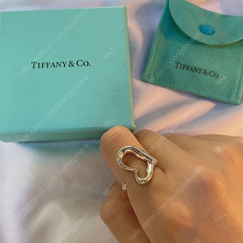 (정품) 티파니앤코 오픈하트 반지