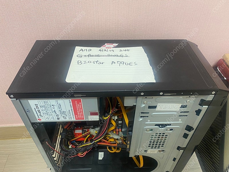BIOSTAR A770E3 메인모드 및 AMD CPU ATHLON 245 판매합니다.