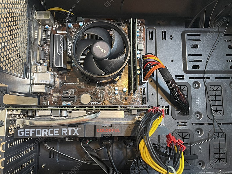 라이젠3500x + rtx2060 + ram16g msi a320m pro vd plus