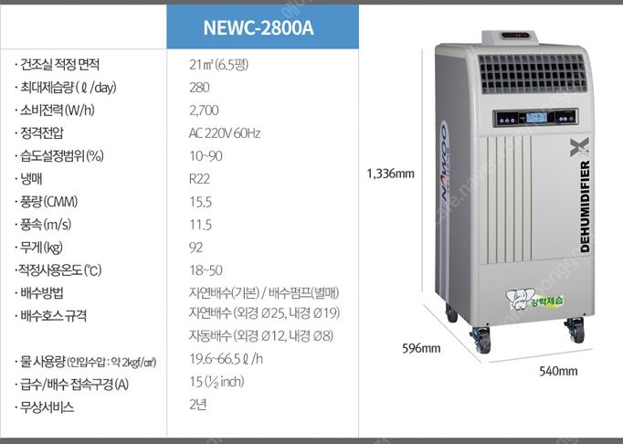 [판매]나우이엘 산업용/업소용/공업용 제습기 (최저가/당일배송)