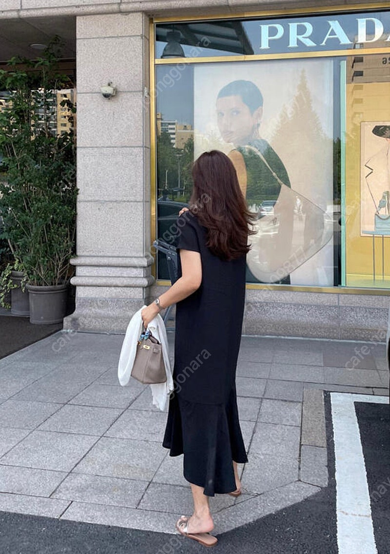 곰부인네 인견원피스 블랙