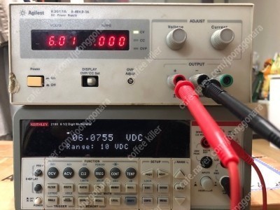 파워서플라이(E3617A), 데스크형 멀티메터(KEITHLEY 2100 6 1/ 2 Digital Multimeter)