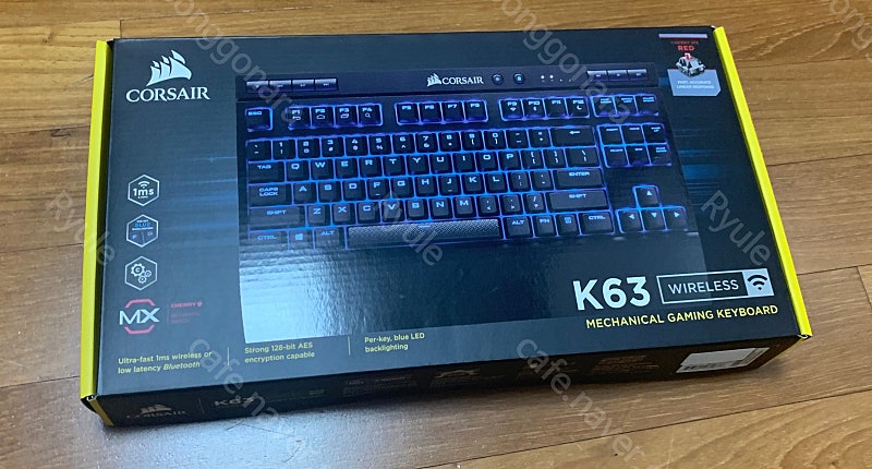 커세어 K63 정식 발매 유무선 키보드 (새제품) 판매합니다.