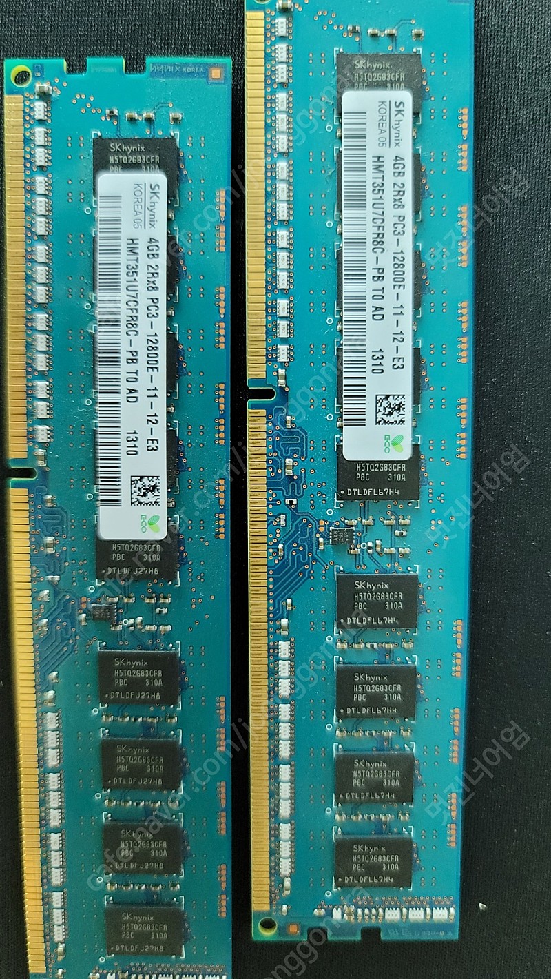 메모리 ram 12800e 4g 하이닉스 서버램