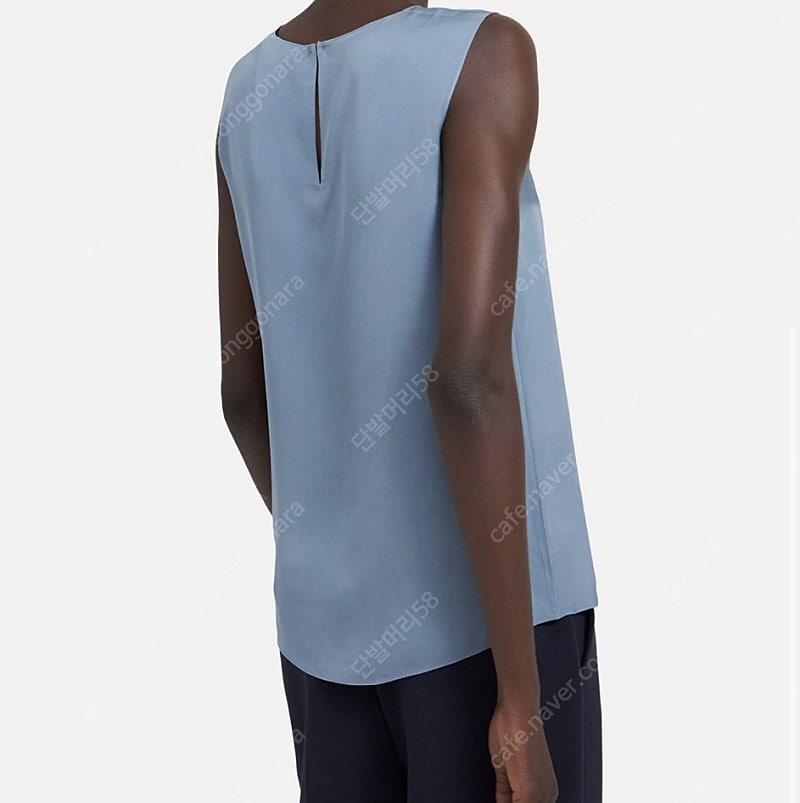 띠어리 블라우스 실크 나시 여성 미개봉 미착용 theory straight shell top in silk Georgette