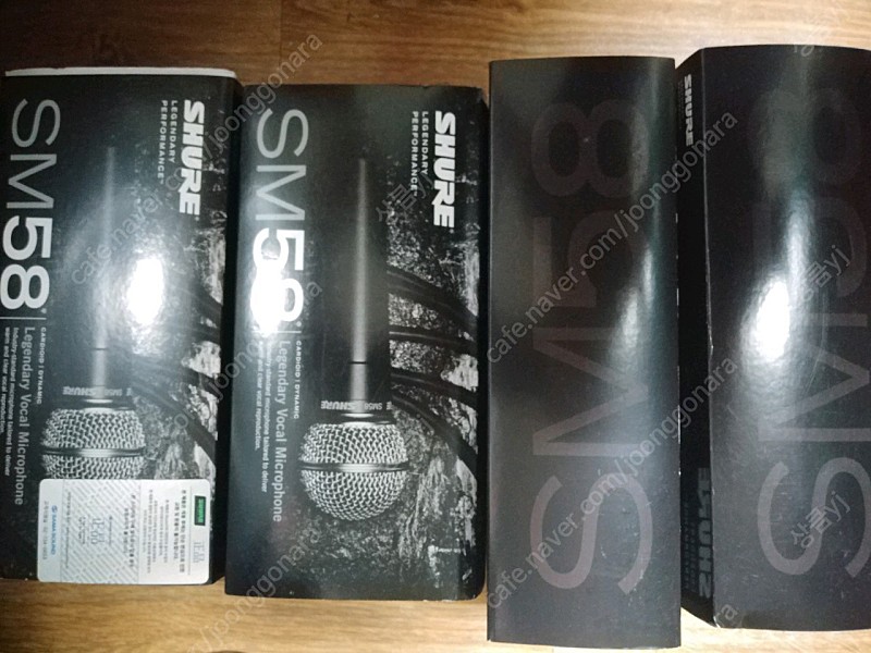 (새제품/무료배달) 슈어 SM58SK 보컬전용(프로밴드전용) 마이크 판매합니다.(총 4개)
