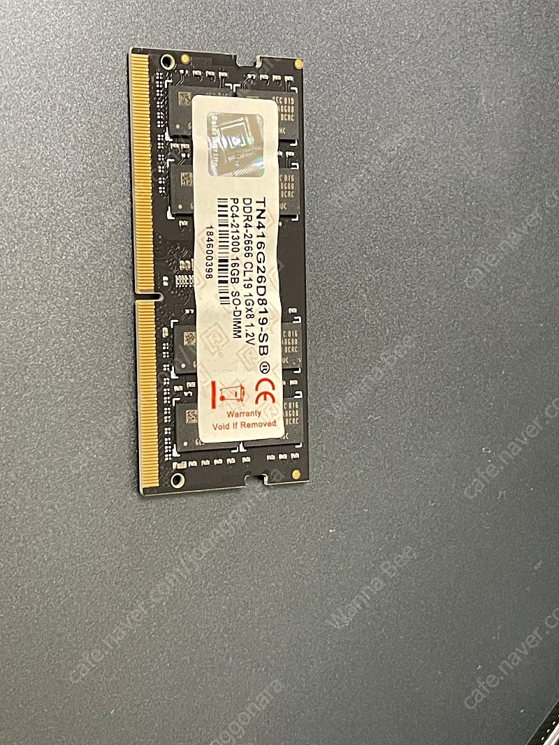 DDR4 노트북 램 8G 판매합니다