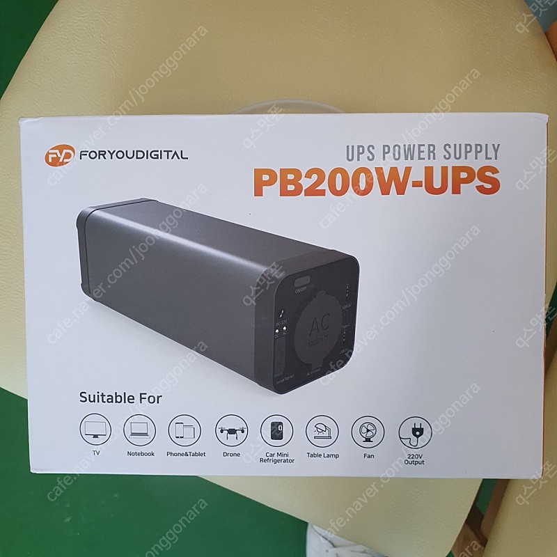 pb200w-ups 캠핑용 파워서플라이 배터리 파워뱅크 미사용제품