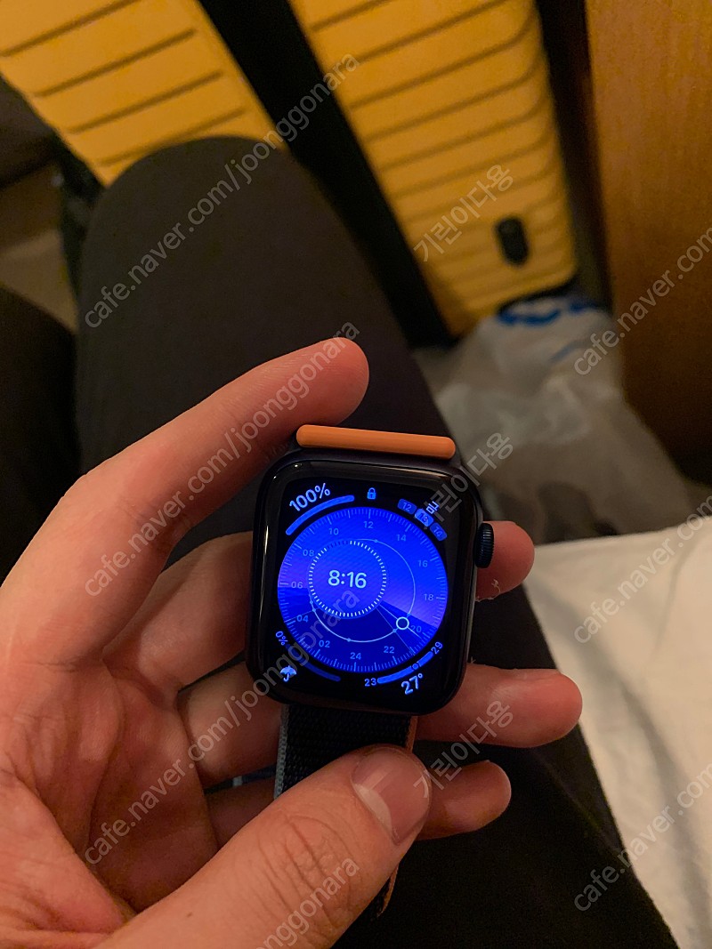 애플워치 6 44미리 gps 블루 + 정품스포츠루프