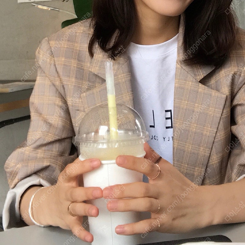 에번라포레 체크자켓 (벨트세트)--1