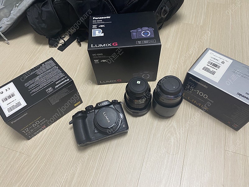 파나소닉 gh5 팝니다 12-60mm, 35-100mm, 20mm, 니콘어뎁터마포(K&F NIK - M4/3), Nikon af 50mm 1.8d