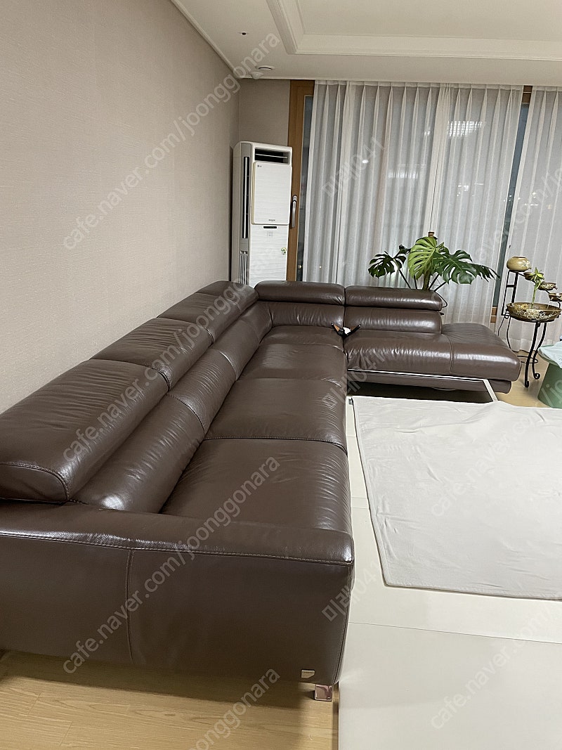 체리쉬 소파 (애닐린 통가죽 천연 소파, 루이디체 코너 확장형 소파)--3