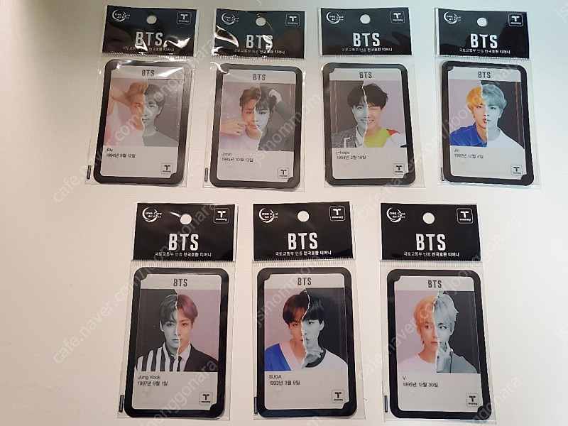 BTS 방탄소년단 *2019년 한정판 교통카드*투명 티머니