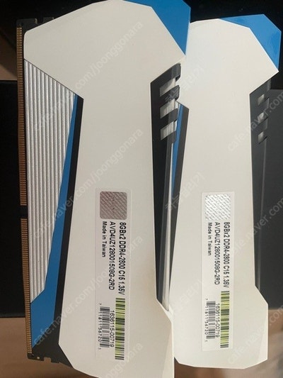 Ram DDR4 8GB 2개 팝니다.