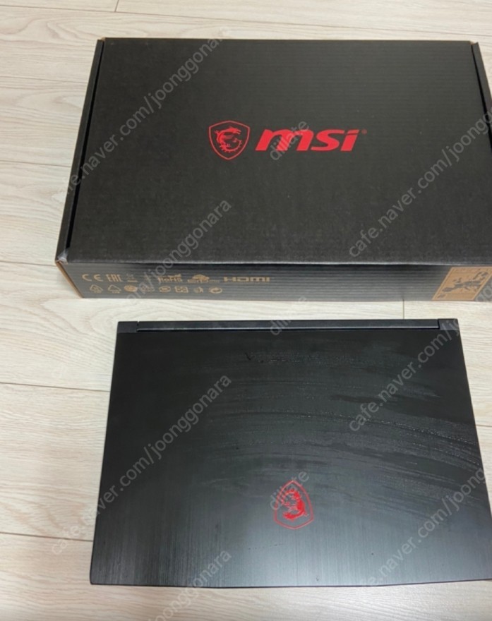 MSI 게이밍 노트북 GF65 Thin 9SEXR I7-9750H, RTX2060.6g 판매합니다.