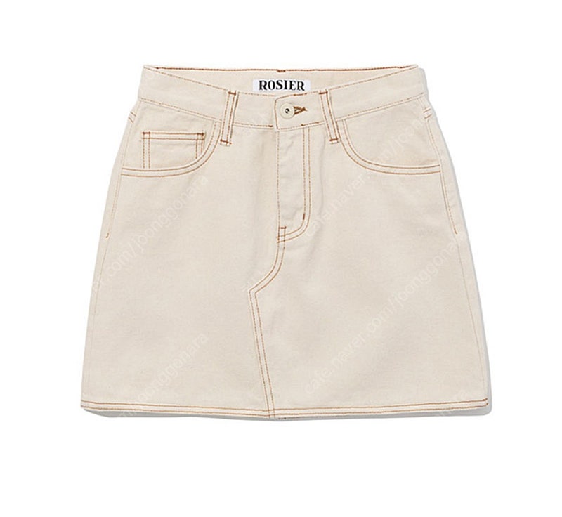 로지에 아이보리 데님스커트 M