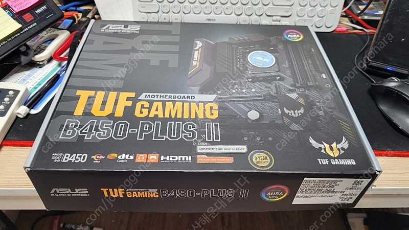 메인보드(AMD CPU) ASUS TUF B450-PLUS II 국내정품 미개봉새제품. 부산해운대.