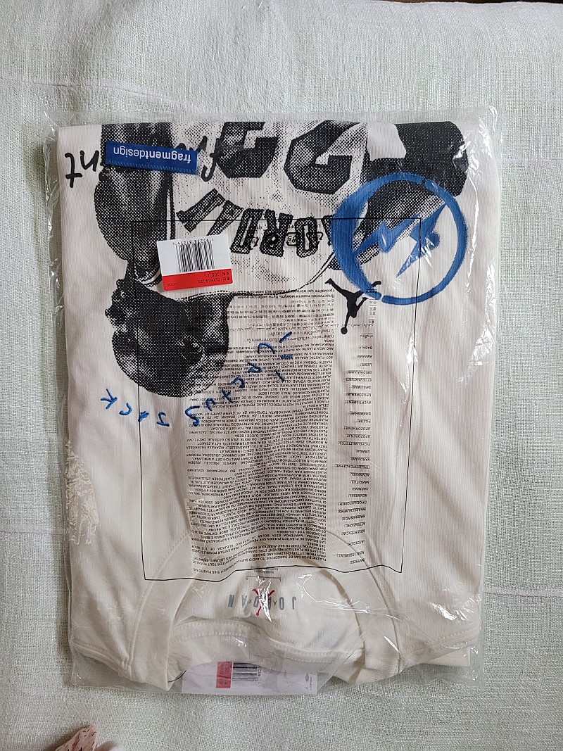 나이키 조던 트래비스 스캇 프라그먼트 티셔츠(L,105)
