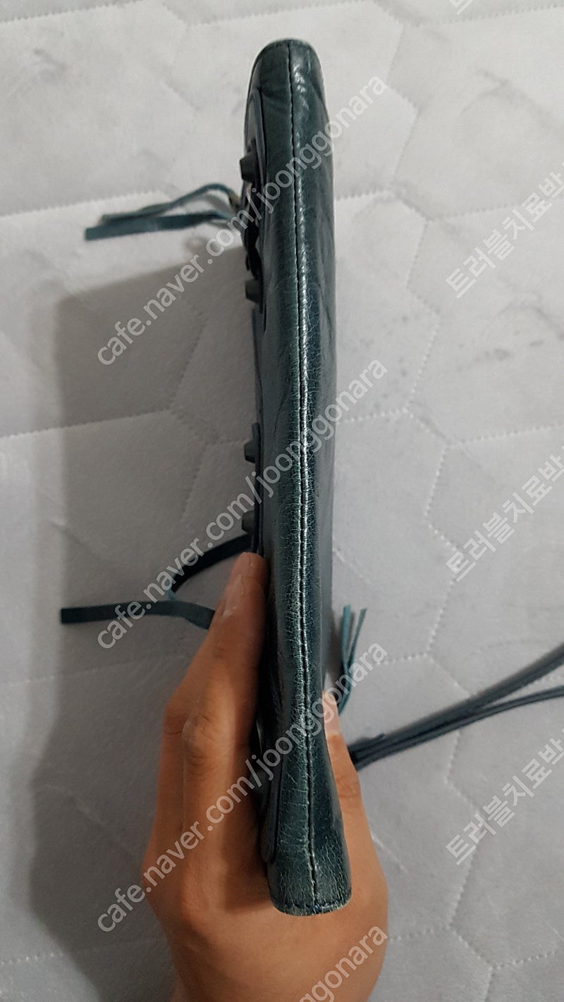 정품 발렌시아가 모터 클러치백--7