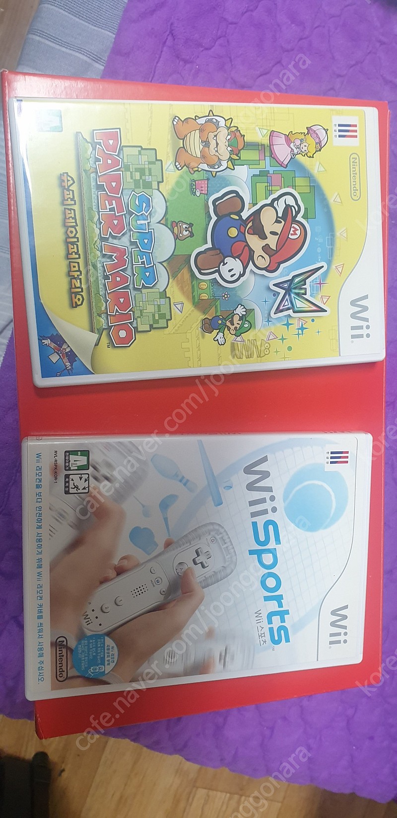 닌텐도 Wii(위)용 씨디(CD) 판매. 슈퍼 페이퍼 마리오+ 위 스포츠 2개에 2만원 급쳐