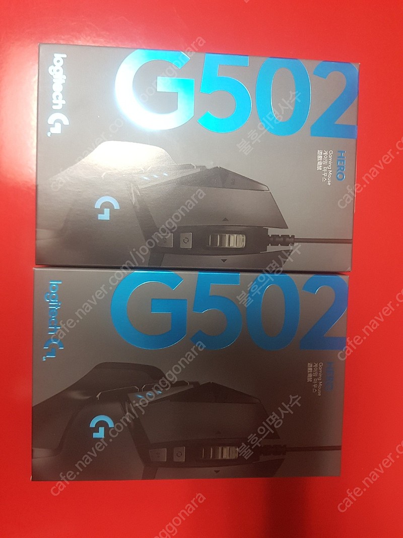 로지텍 G502 LIGHTSPEED 미개봉 신품, 개봉 2주 사용품, Rapoo MT 750L 마우스 판매 합니다.