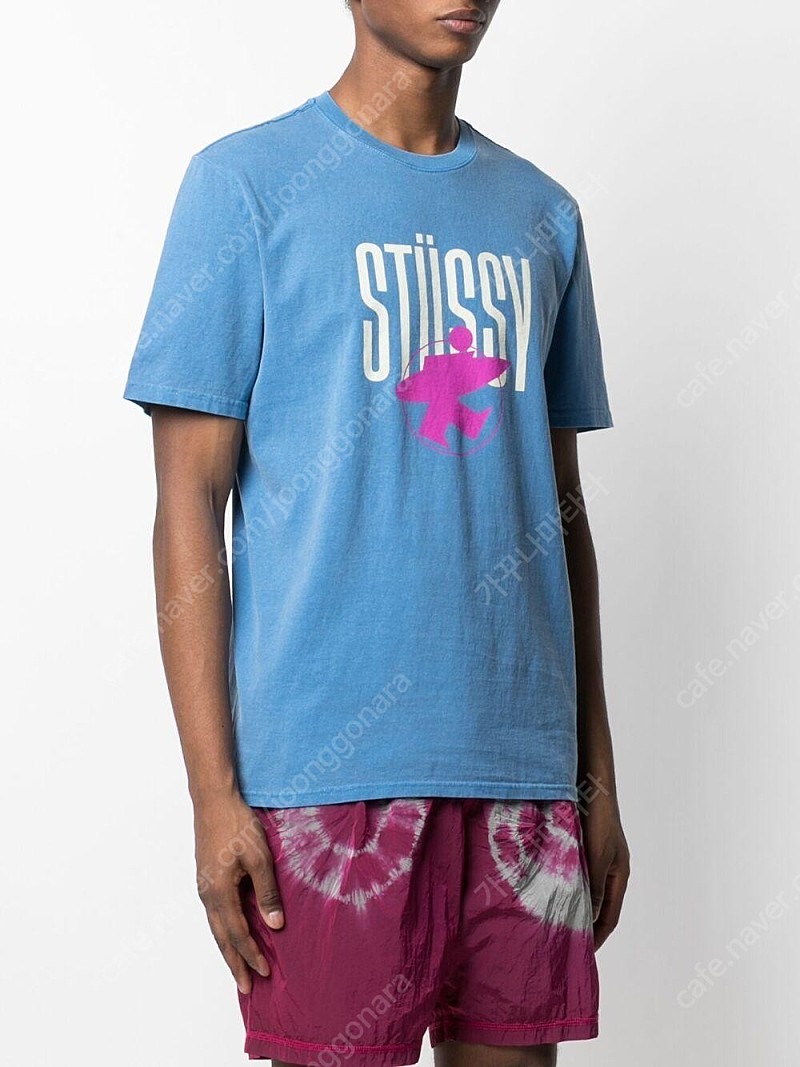 stussy 스투시 서프맨 피그먼트 티셔츠