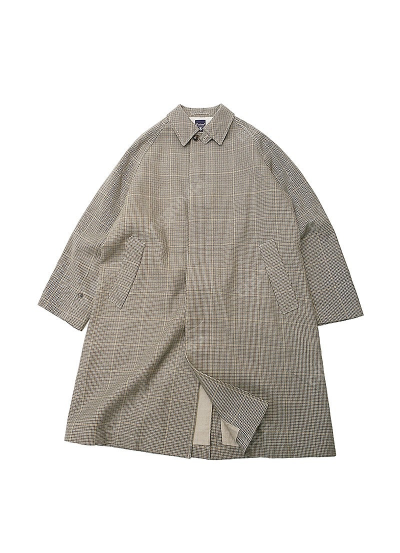 ORCIVAL by B-SHOP 18A/W WOOL HOUNDTOOTH CHECK RAGLAN COAT