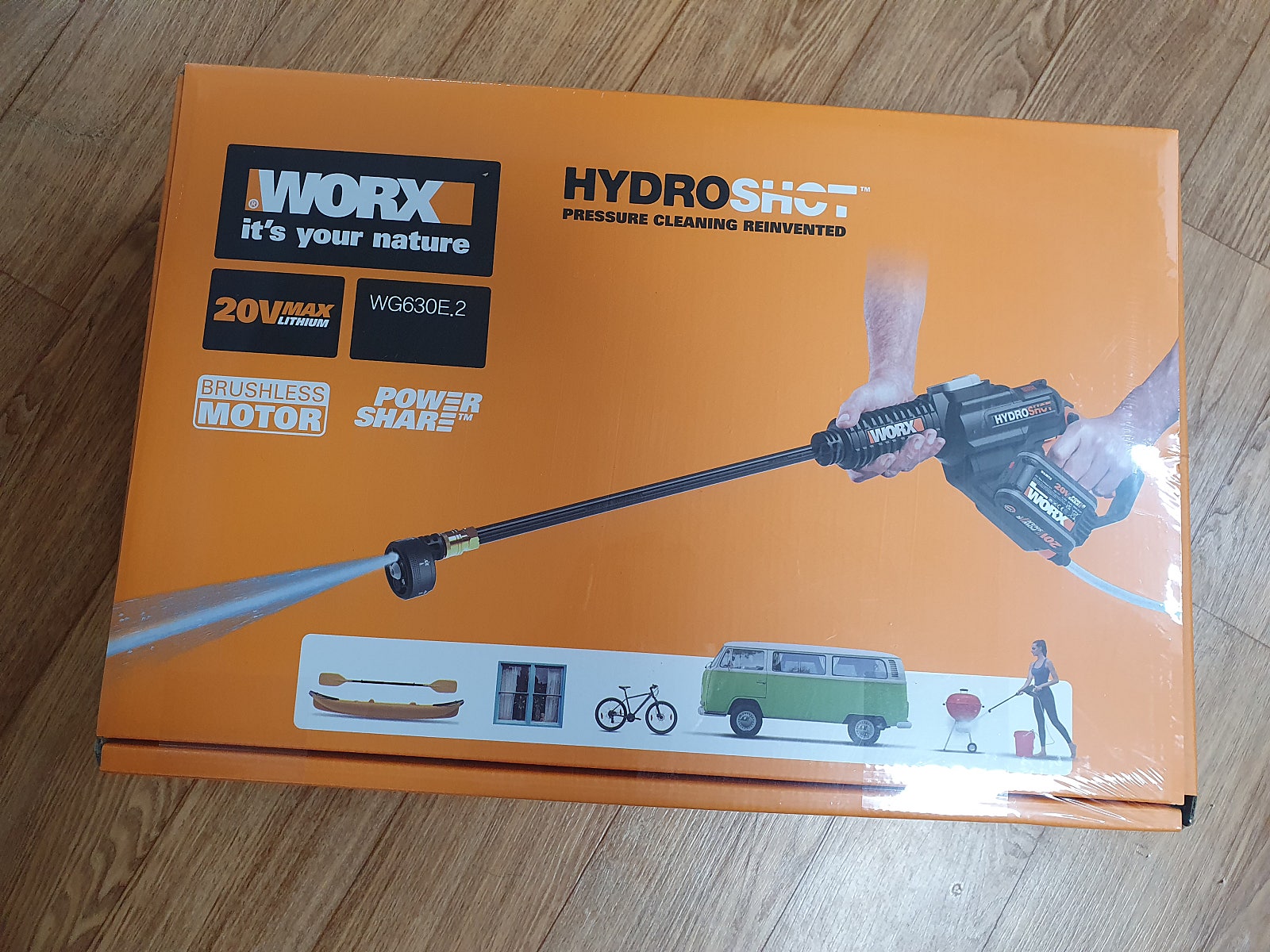 WORX 웍스 무선 고압세척기 세트 WG630E.2 새것 179000원에 팔게요