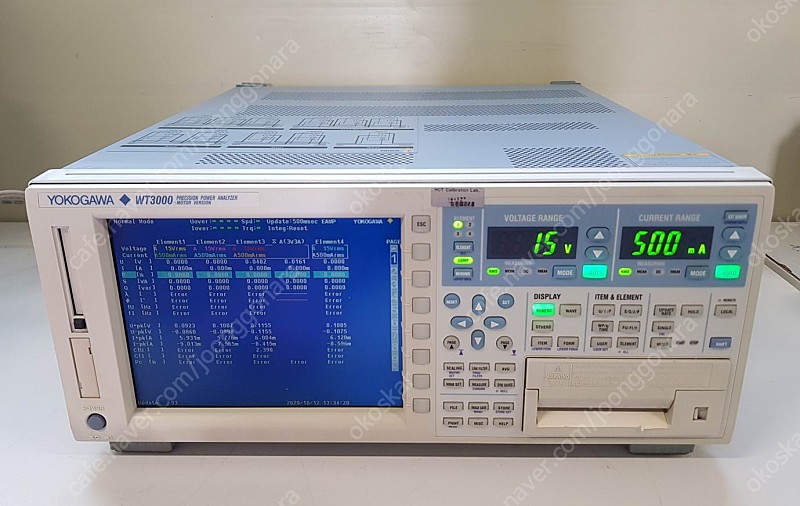 Yokogawa WT3000 Precision Power Analyzer 전력분석기​