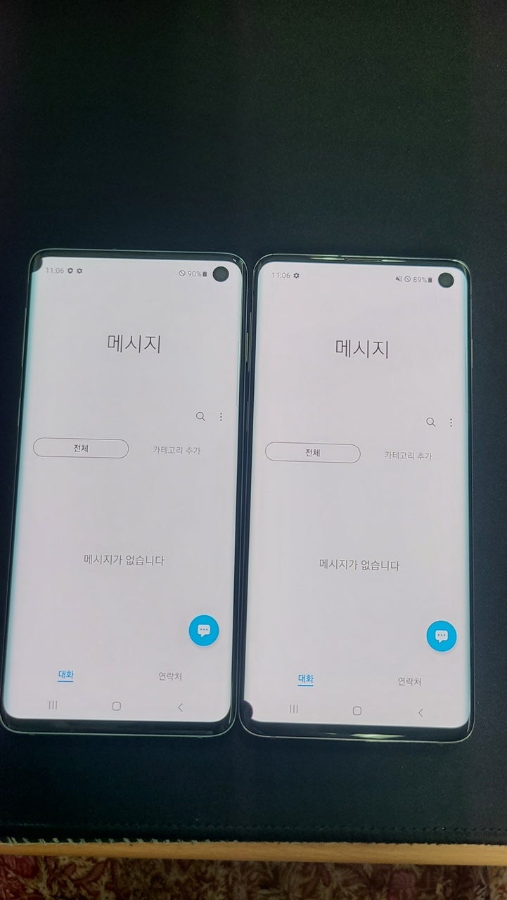 부산수영) 갤럭시S10 LTE 4G 128GB 그린 블랙 16만 초꿀매