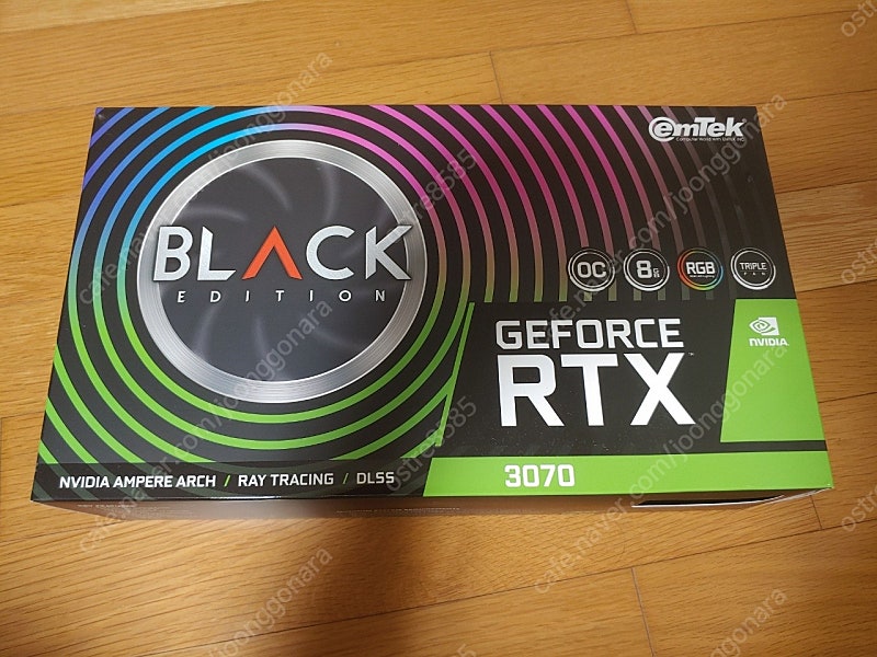 [판매]이엠텍 rtx3070 black edition nonlhr