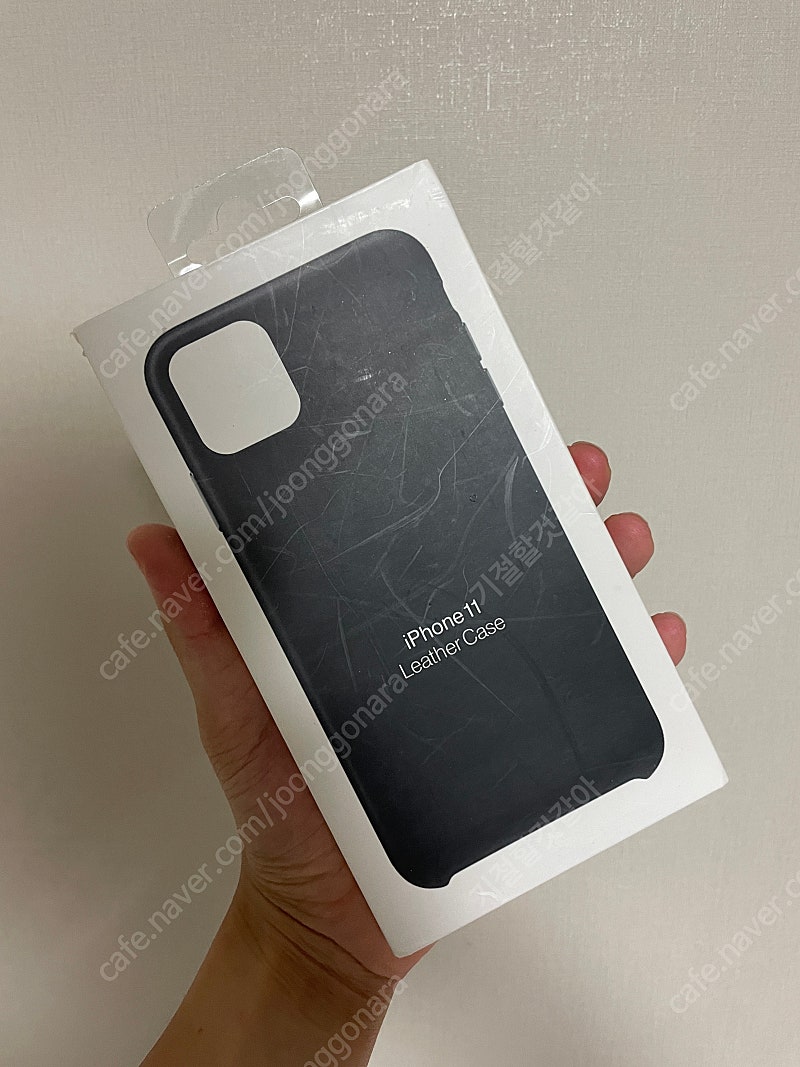 [사용제품]아이폰11 정품 블랙 가죽케이스 판매